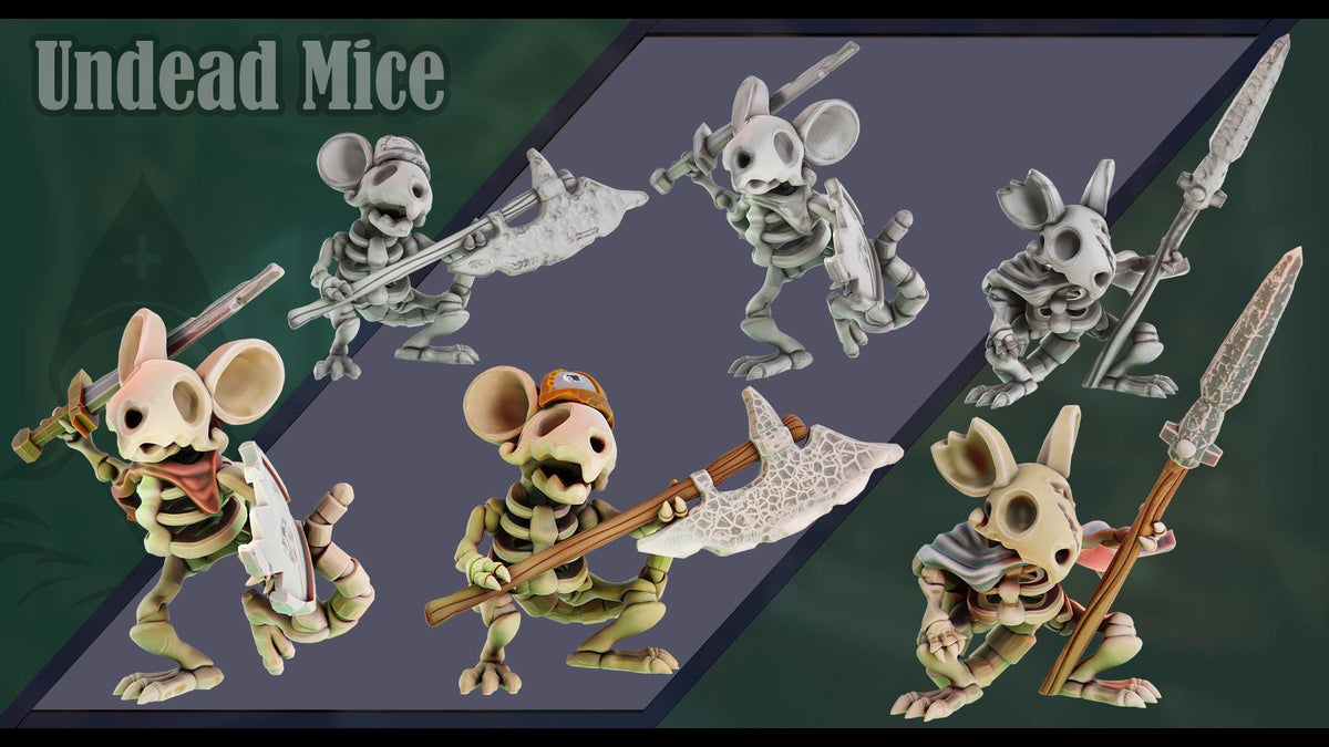 Tainted Saint - 3 Mice Skeletons