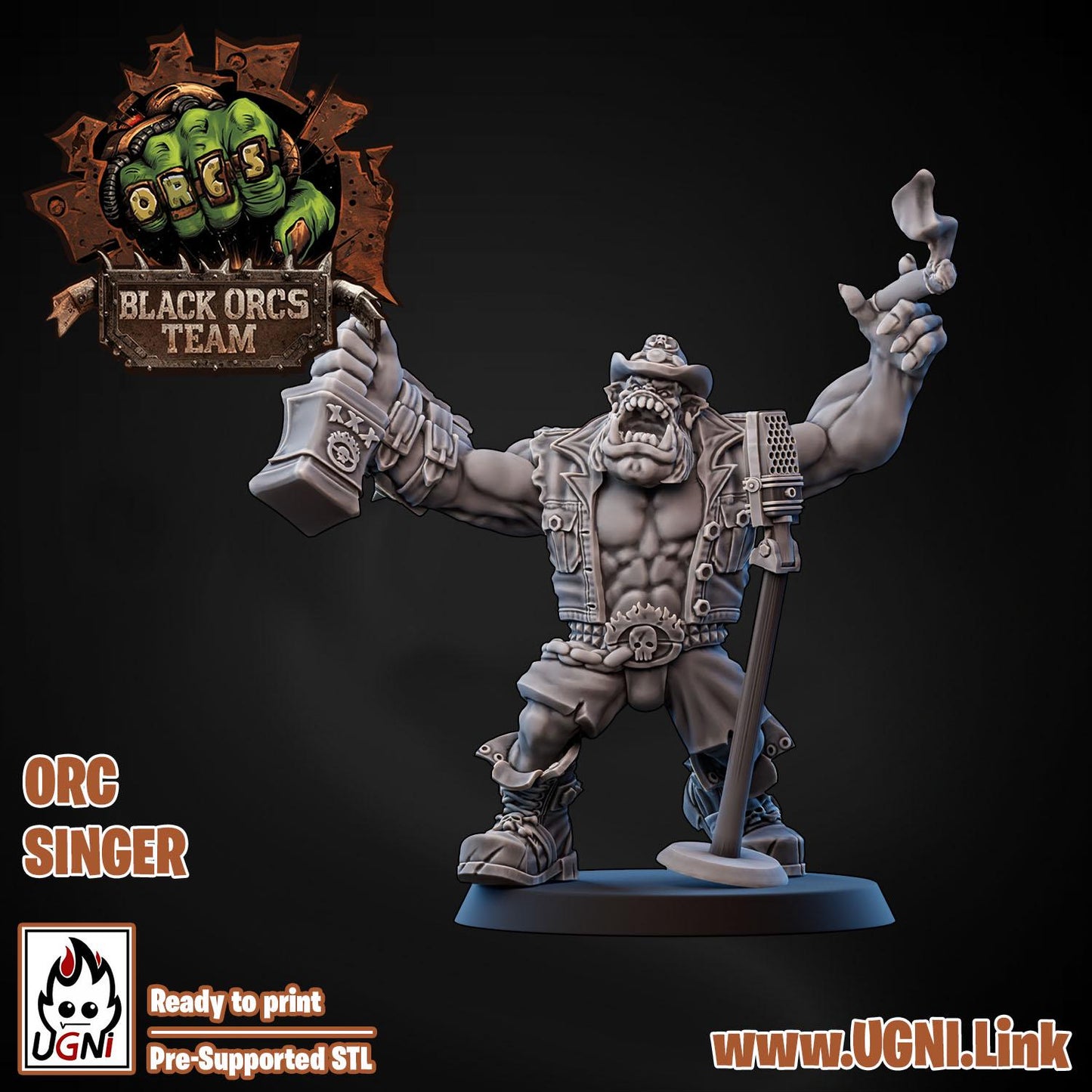 UGNI Black Orc Rock Band