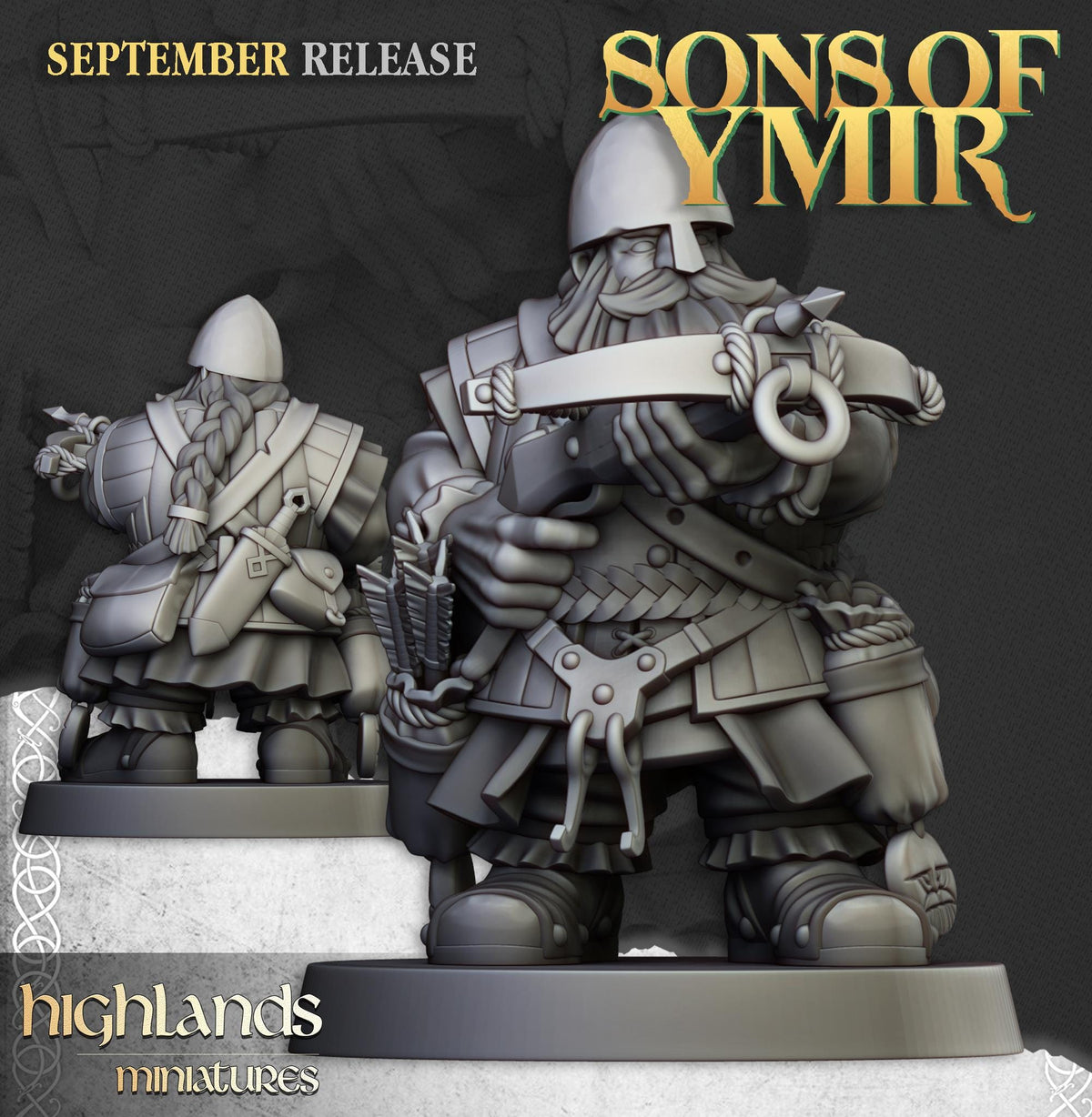 Highlands Miniatures Zwergen-Armbrustschützen