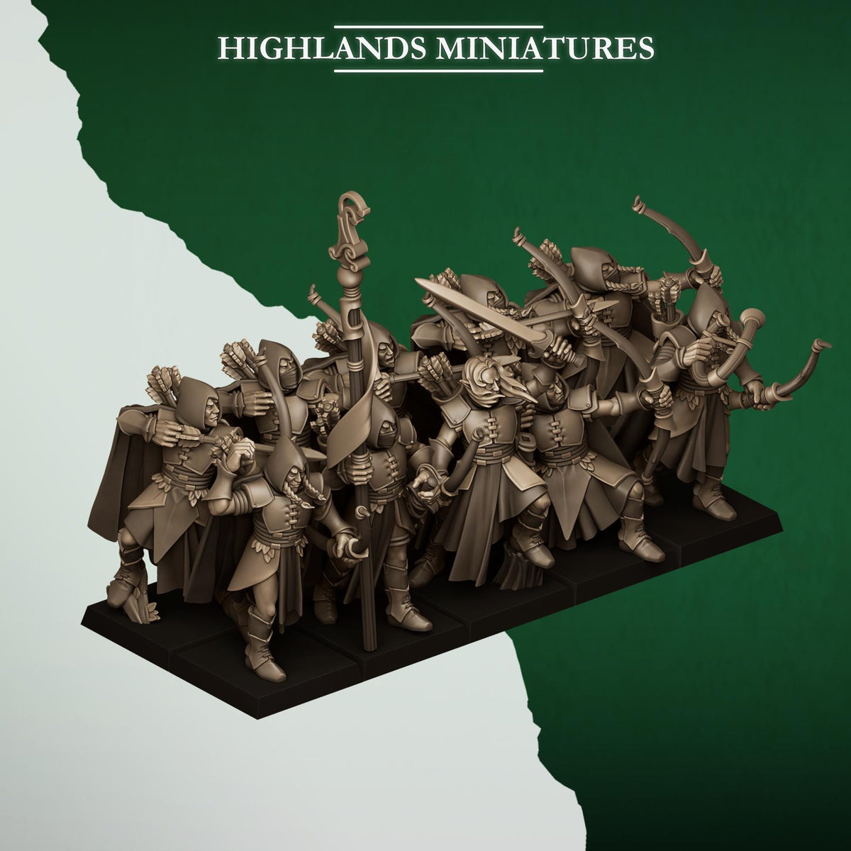 Highlands Miniatures Feral Elves - Archers