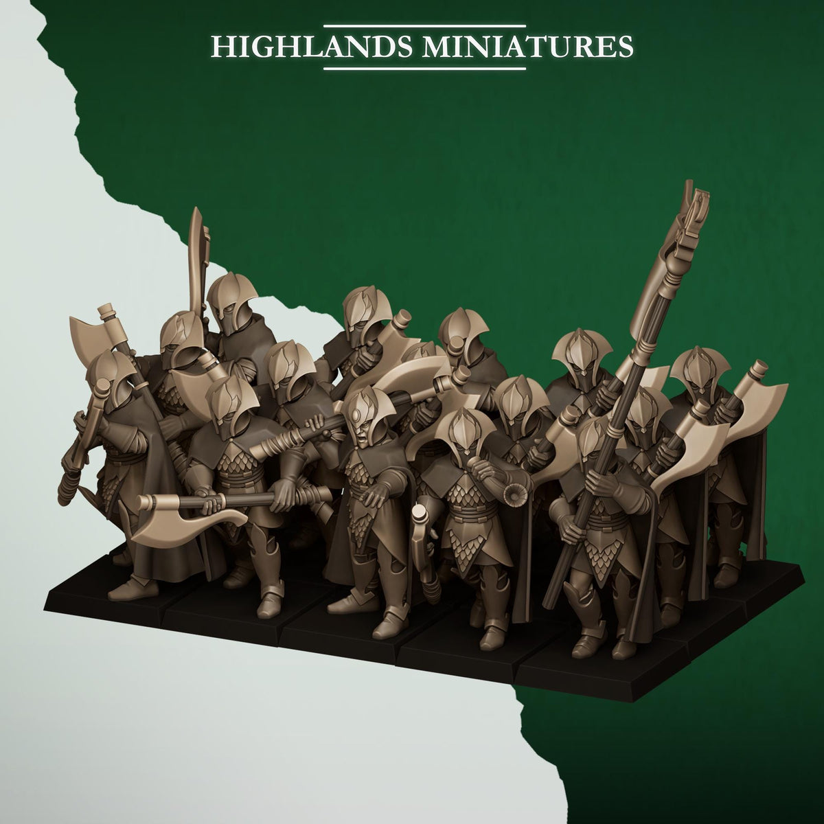 Highlands Miniatures Feral Elves - Axemen