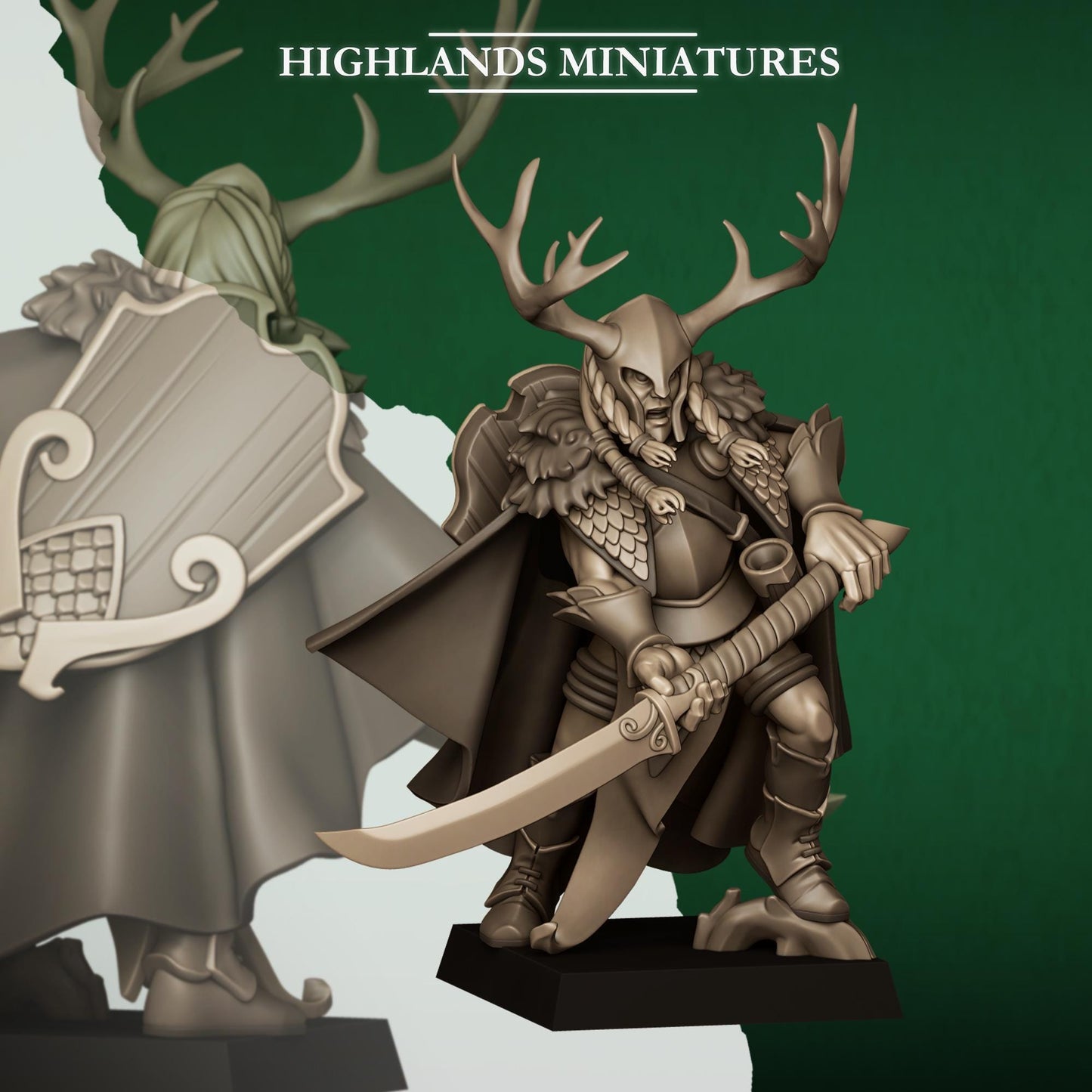 Highland Miniatures Feral Elves - Highborn
