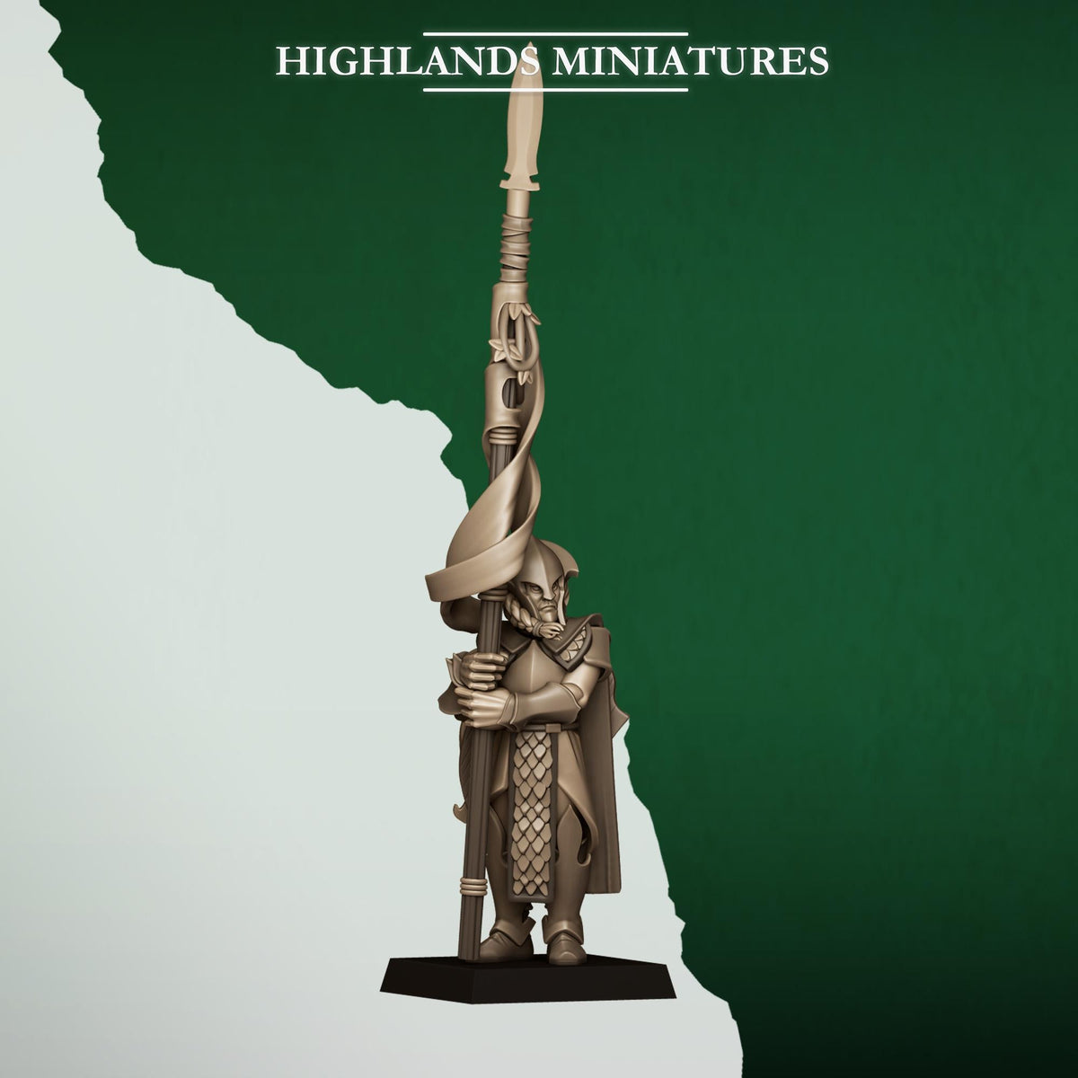 Highlands Miniatures Feral Elves - Spearmen