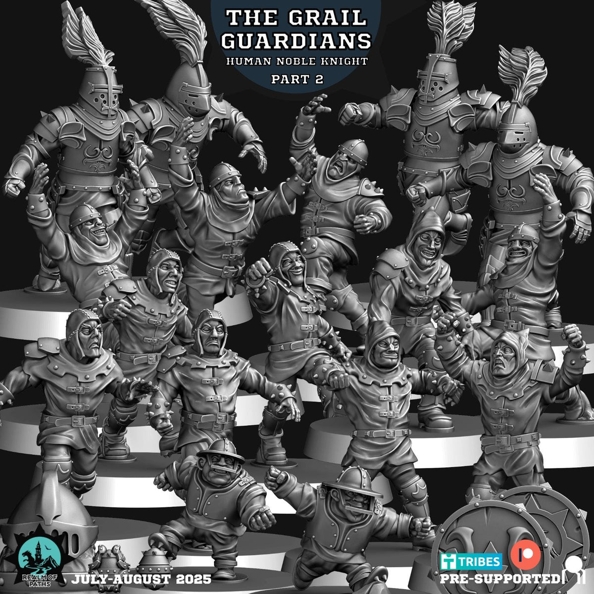 Realm of Paths Fantasy Football Human Noble Knight Team - 'The Grail Guardians'