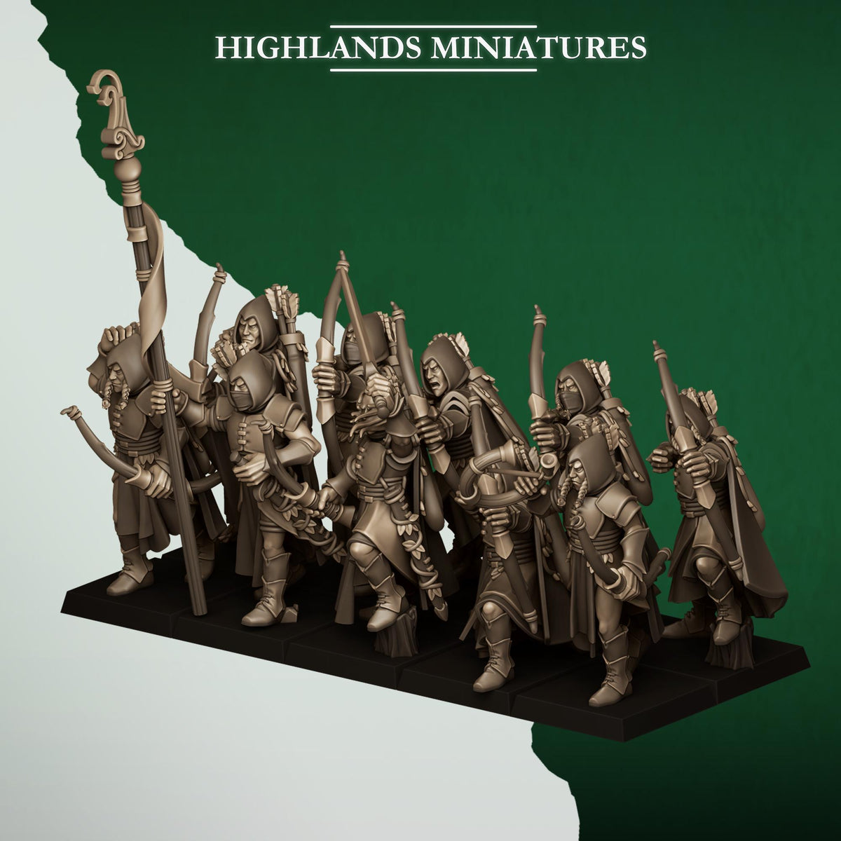 Highlands Miniatures Feral Elves - Archers