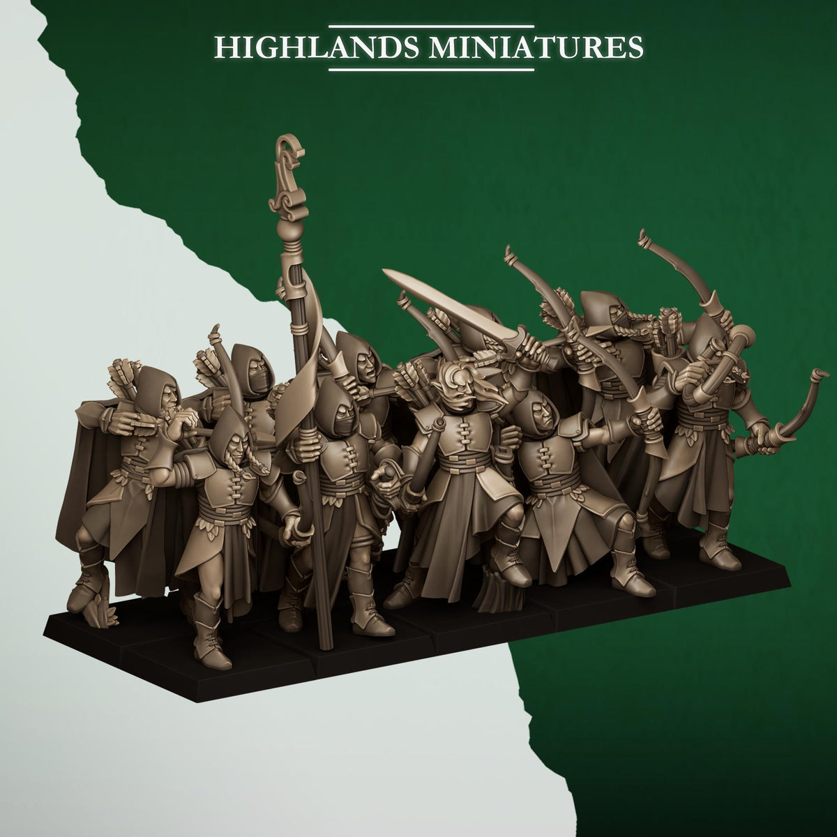 Highlands Miniatures Feral Elves - Archers