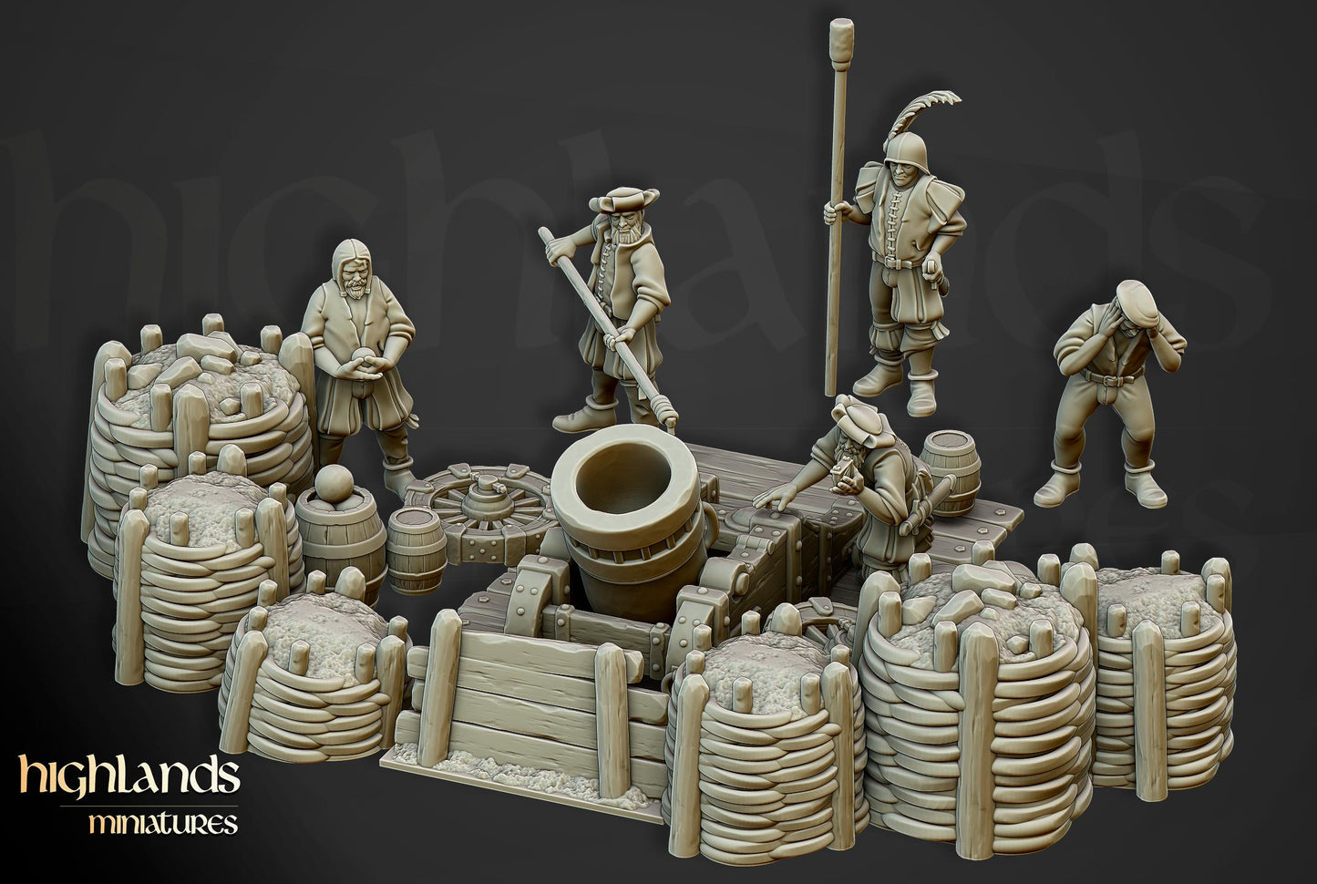 Highlands Miniatures Sunland Artillery Battery