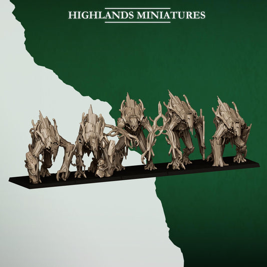Highland Miniatures Feral Elves - Golems