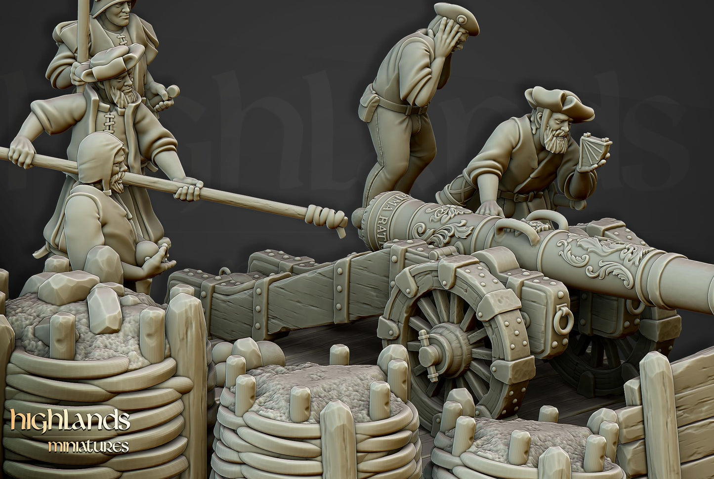 Highlands Miniatures Sunland Artillery Battery