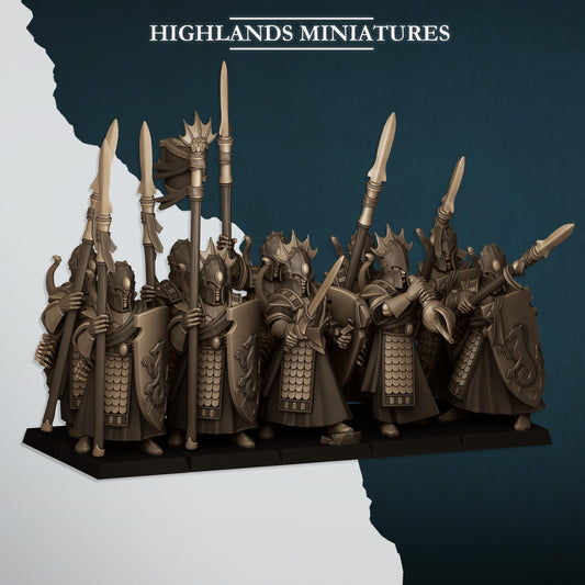 Highland Miniatures Aegean Elves Sea Guard