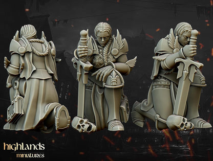 Highlands Miniatures Warriors of the Lady Command Group