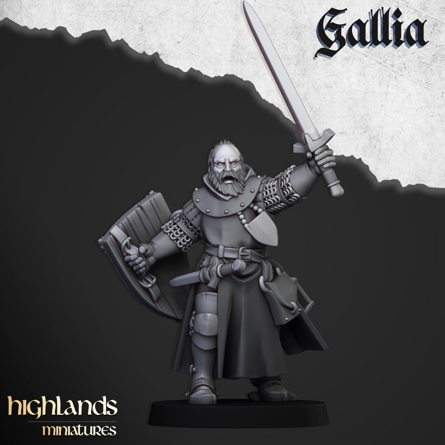 Highlands Miniatures Gallia - Hero Questing Knight
