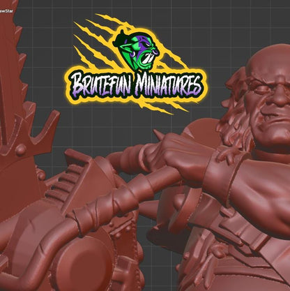 Brutefun Fantasy Football - Old man with Chainsaw