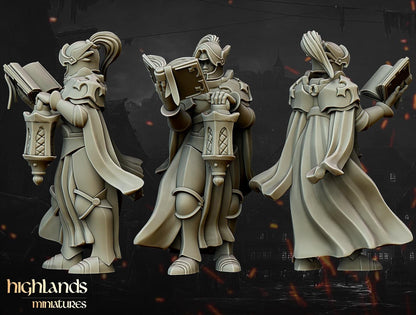 Highlands Miniatures Warriors of the Lady Command Group