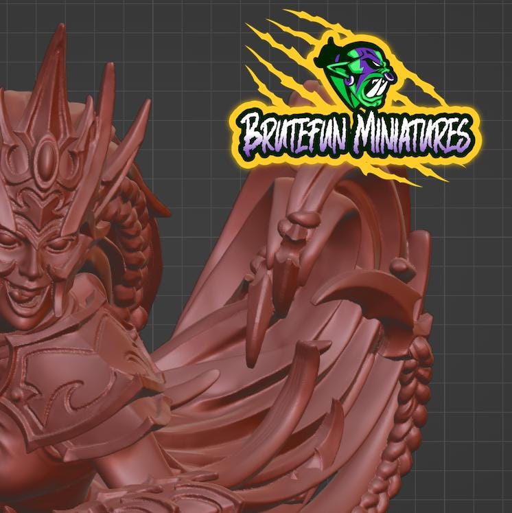 Brutefun Fantasy Football - Evil Elven Witch