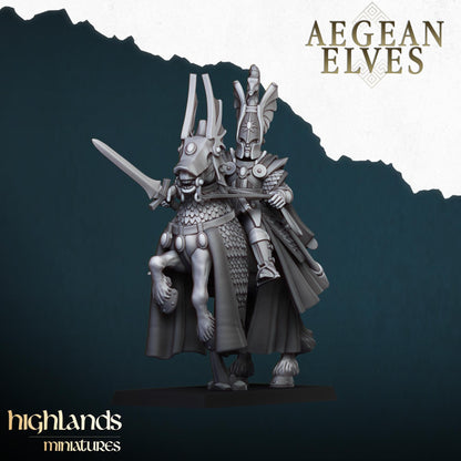 Highland Miniatures Aegean Elf Mounted Lord