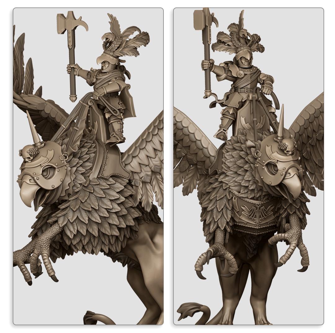 Highlands Miniatures Sonnenland-Imperator auf Kriegs Greif