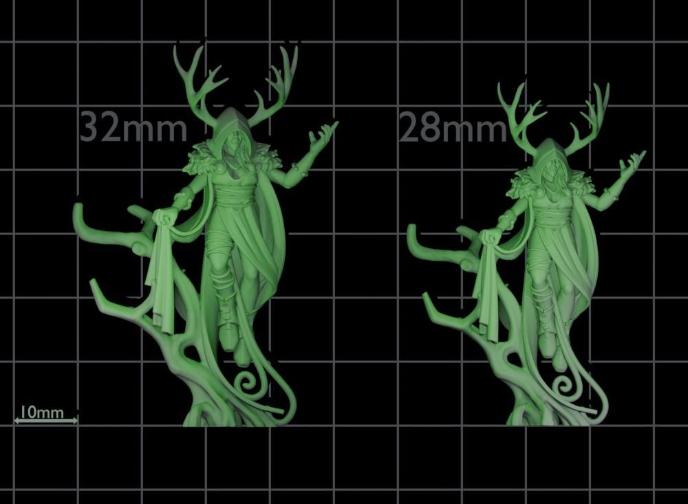 Highlands Miniatures Feral Elves - Druid