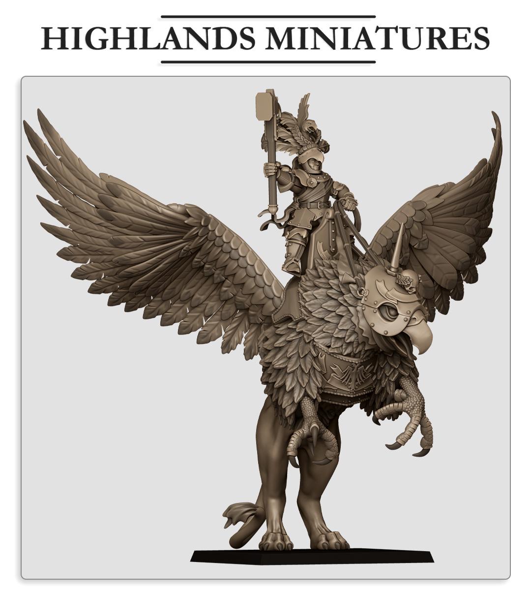 Highlands Miniatures Sonnenland-Imperator auf Kriegs Greif