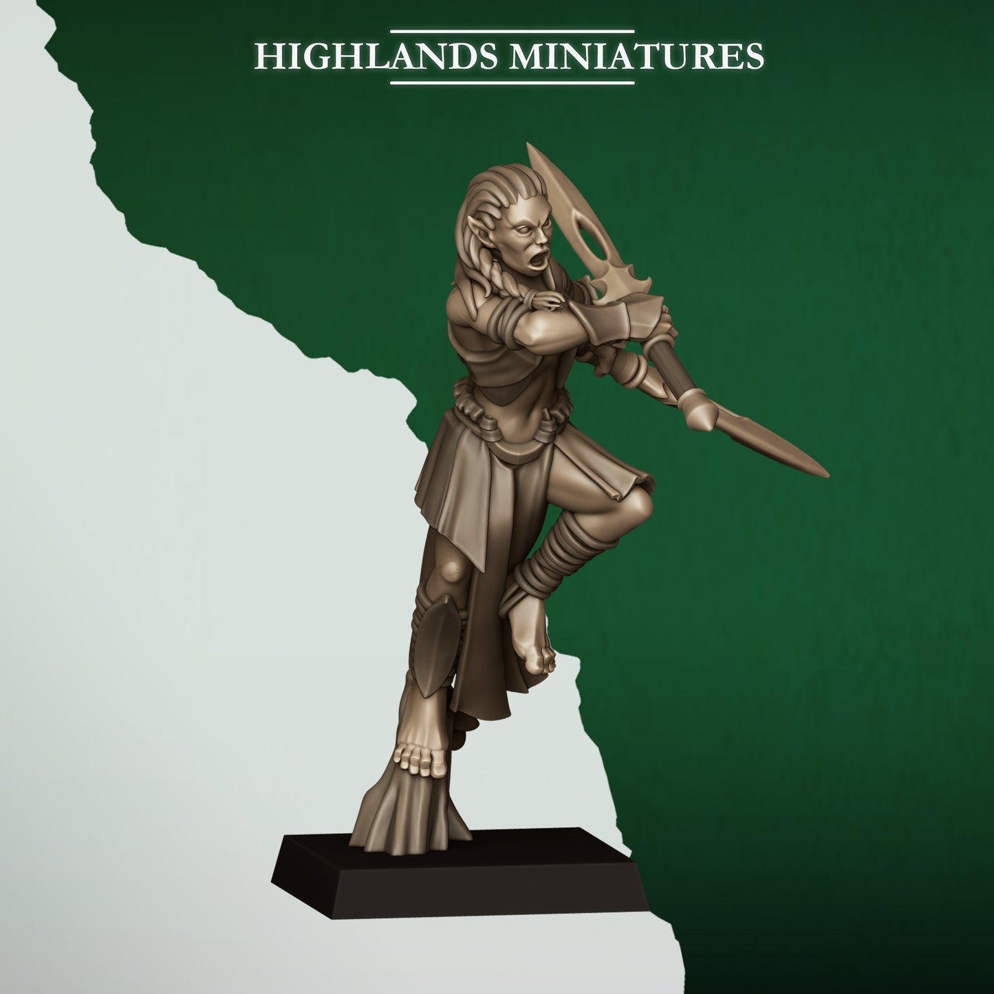 Highlands Miniatures Feral Elves - Bladesingers