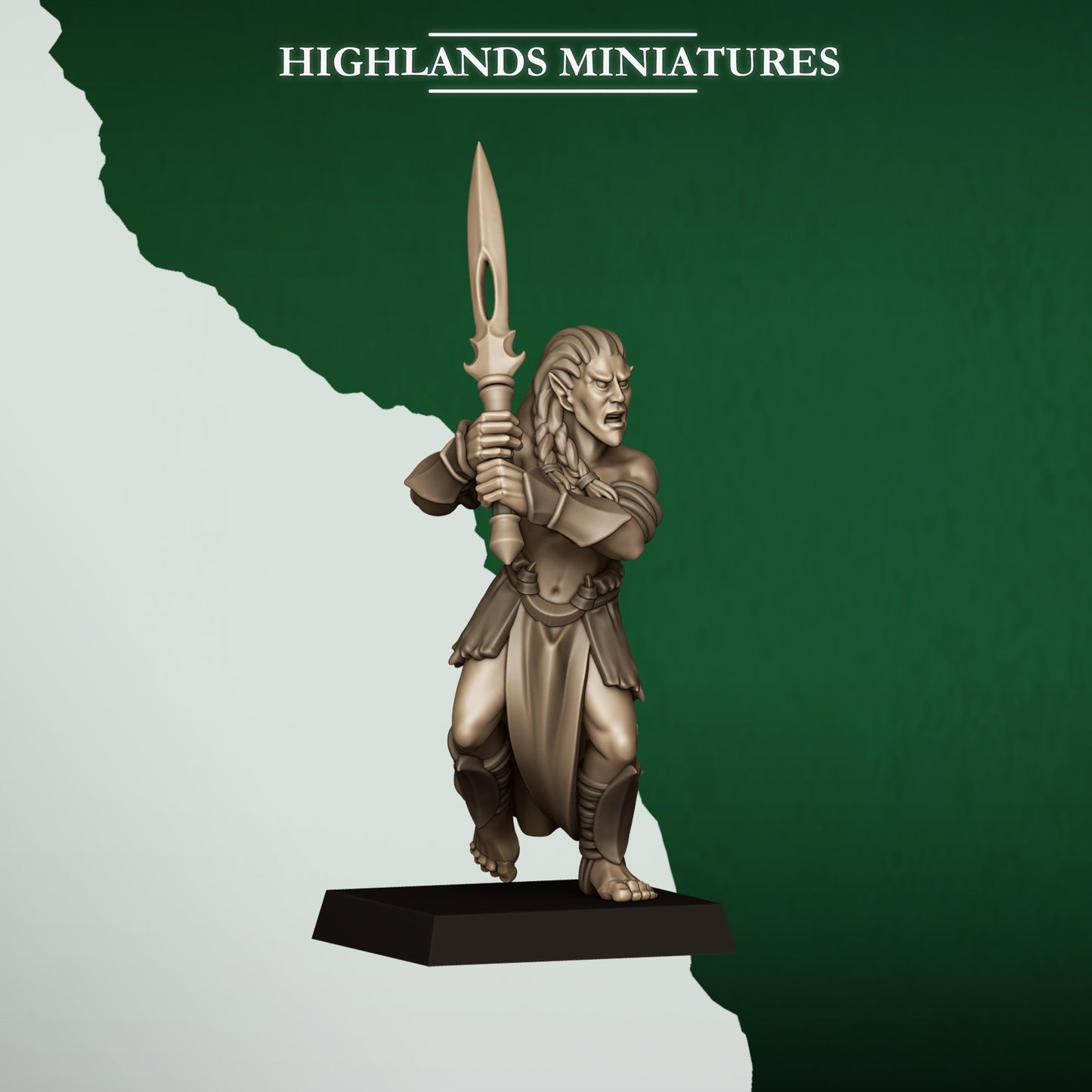 Highlands Miniatures Feral Elves - Bladesingers