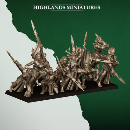 Highlands Miniatures Feral Elves - Bladesingers