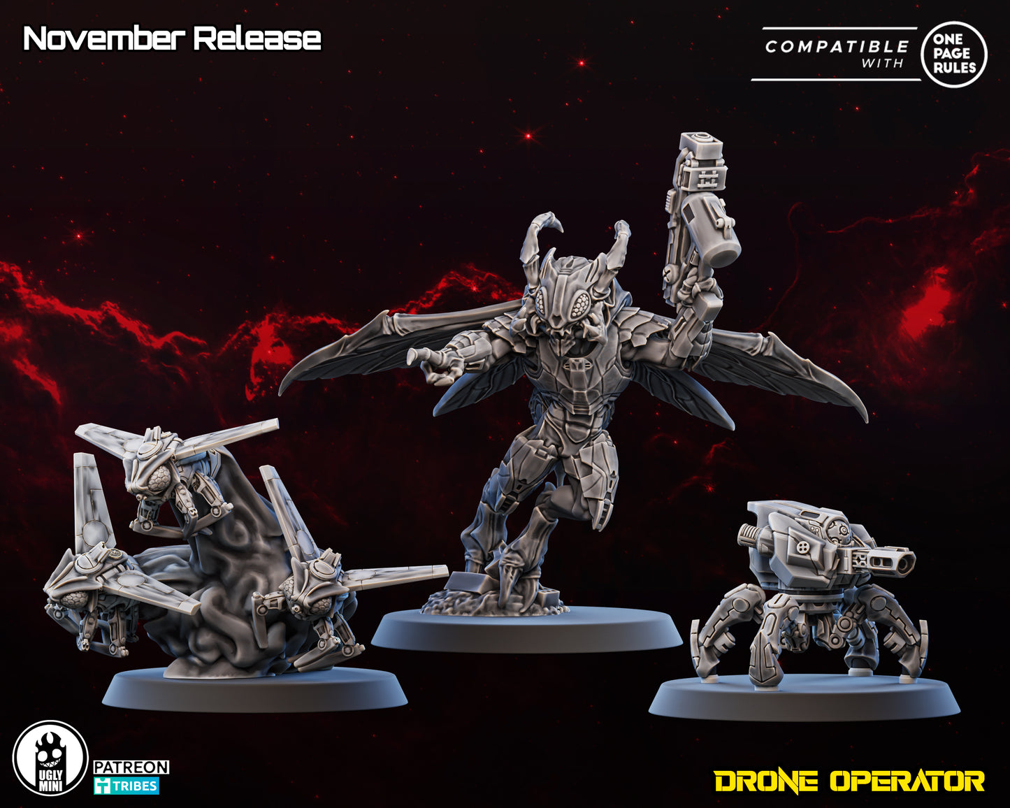 UGLY Miniatures Chitinous Swarm - Drone Operator