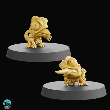 Realm of Paths Fantasy Football Chibi Lizardmen - 'Lizard Punch'