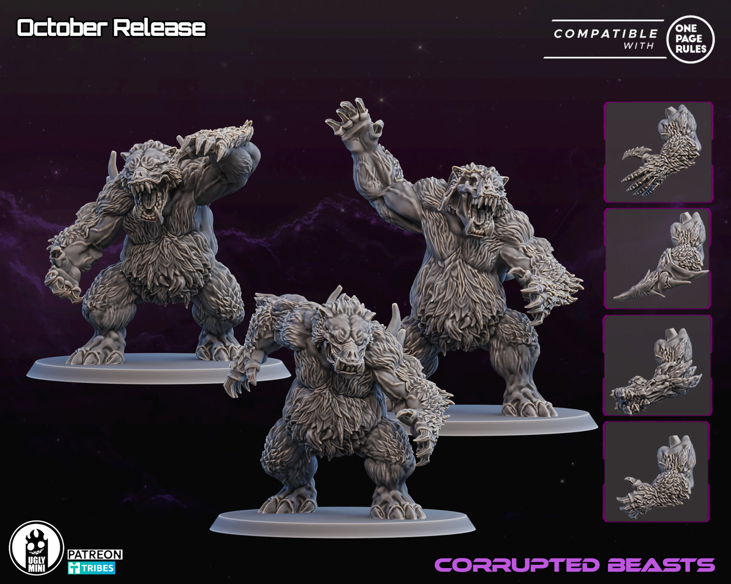 UGLY Miniatures Infected Colonies - Corrupted Beasts