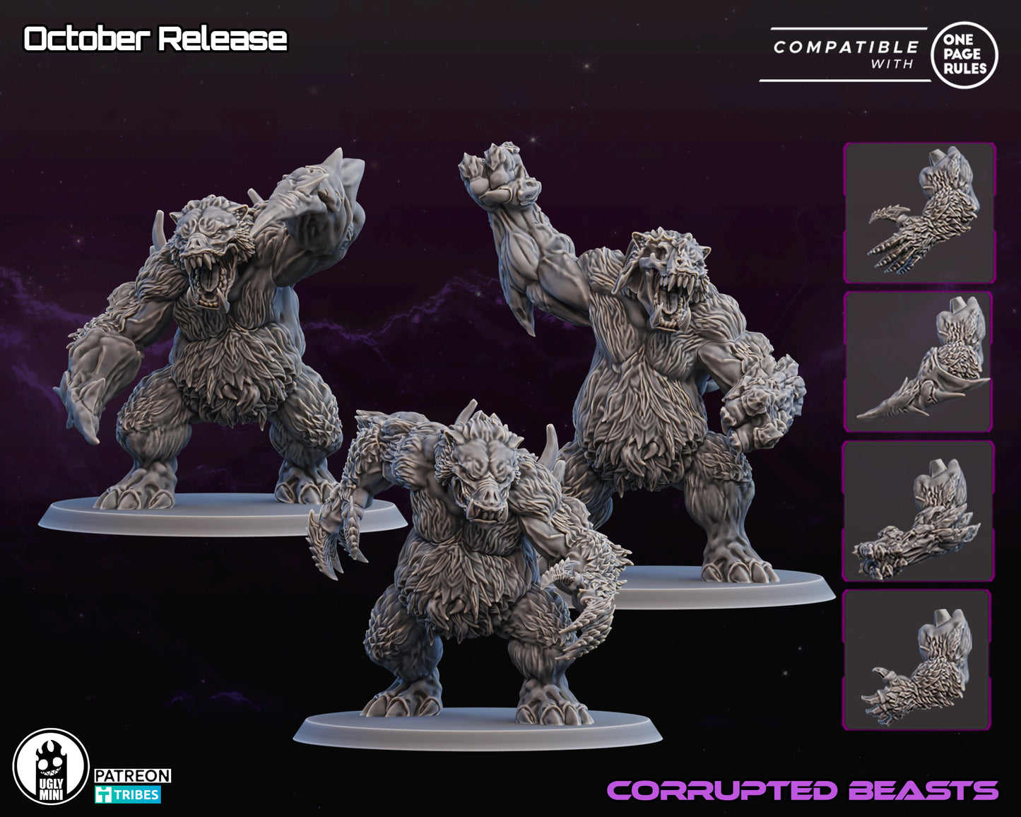 UGLY Miniatures Infected Colonies - Corrupted Beasts