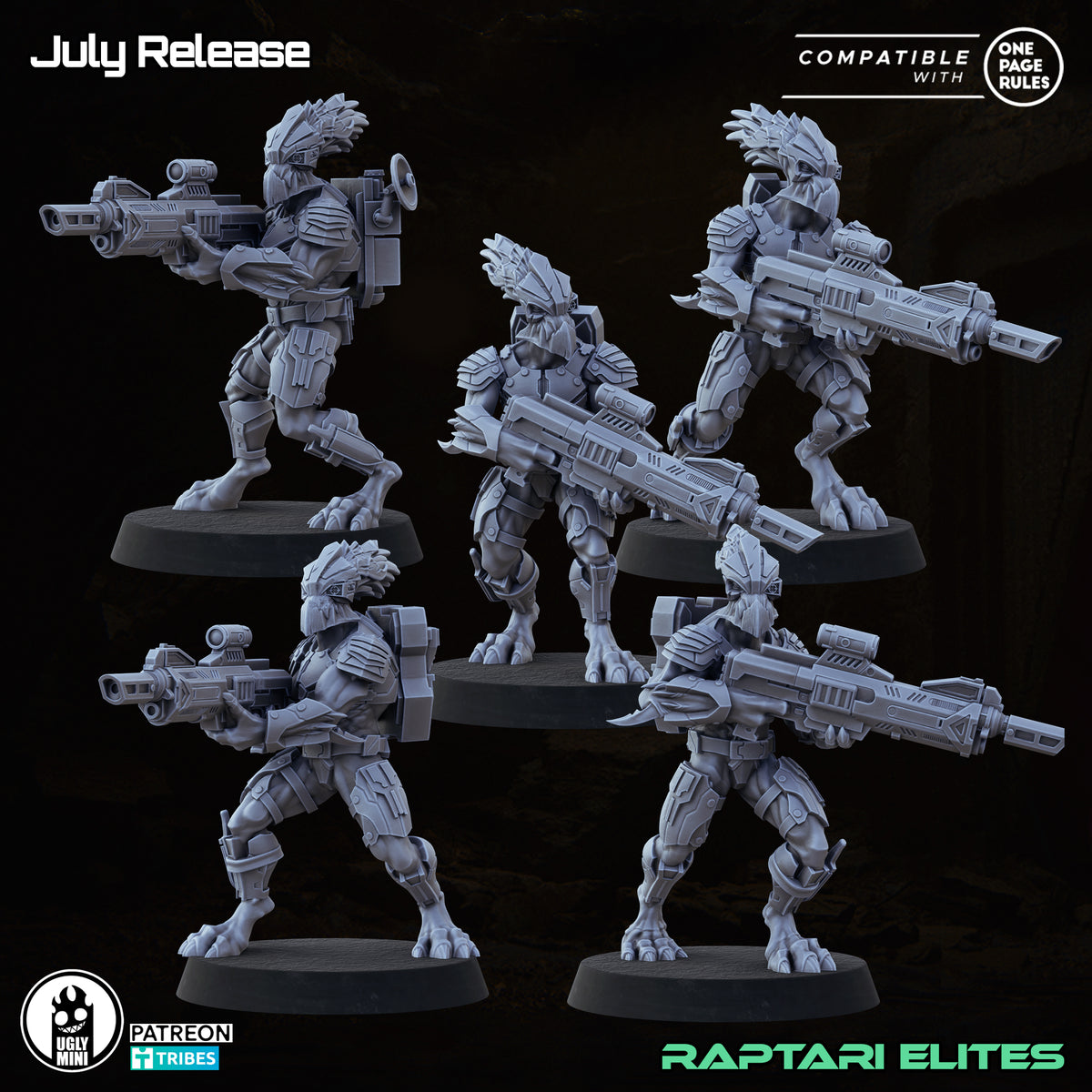 Raptari Rider UGLY Miniatures Raptari Eliten – Nokken Studio