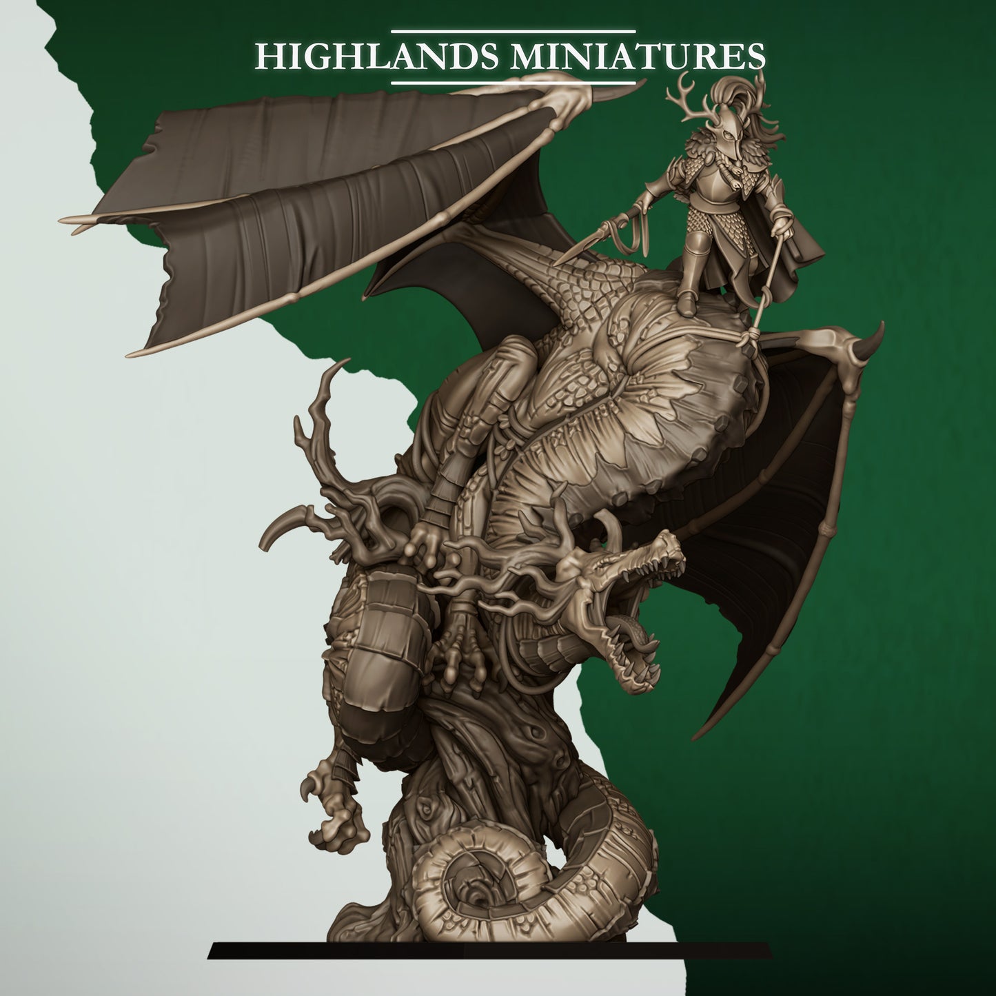 Highlands Miniatures Feral Elves - Dragon