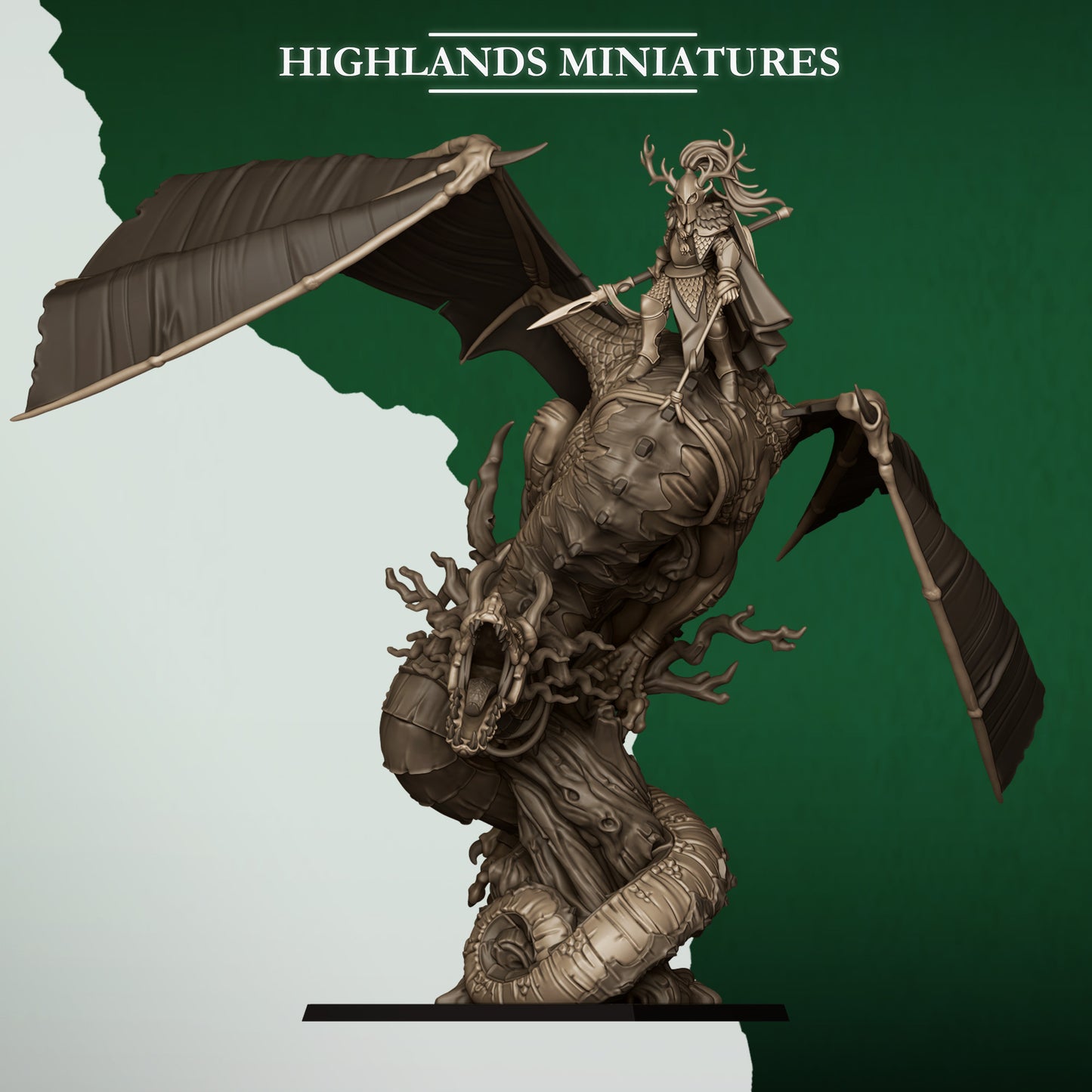 Highlands Miniatures Feral Elves - Dragon