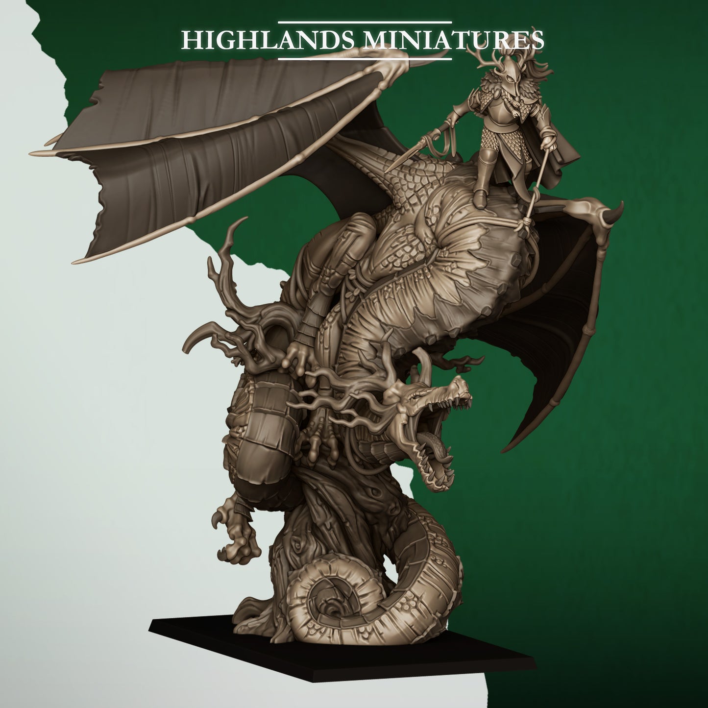 Highlands Miniatures Feral Elves - Dragon