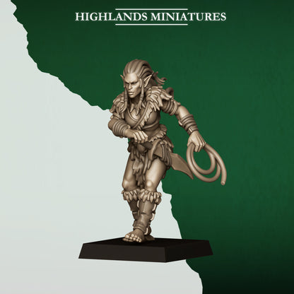 Highlands Miniatures Feral Elves - Beast Tamers