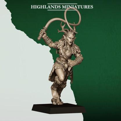 Highlands Miniatures Feral Elves - Beast Tamers