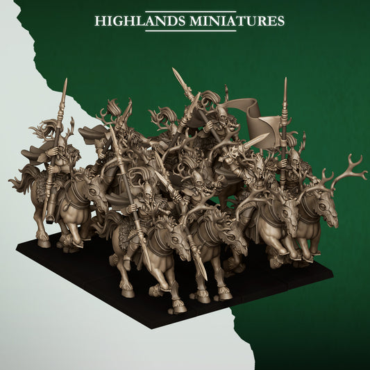 Highlands Miniatures Feral Elves - Forest Riders