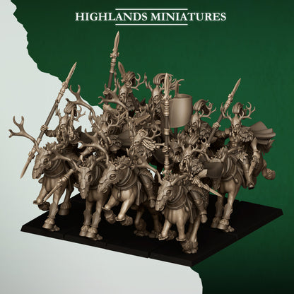 Highlands Miniatures Feral Elves - Forest Riders