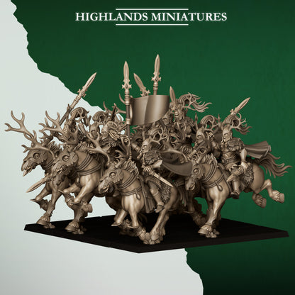 Highlands Miniatures Feral Elves - Forest Riders