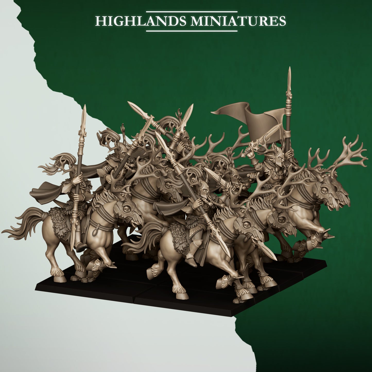 Highlands Miniatures Feral Elves - Forest Riders