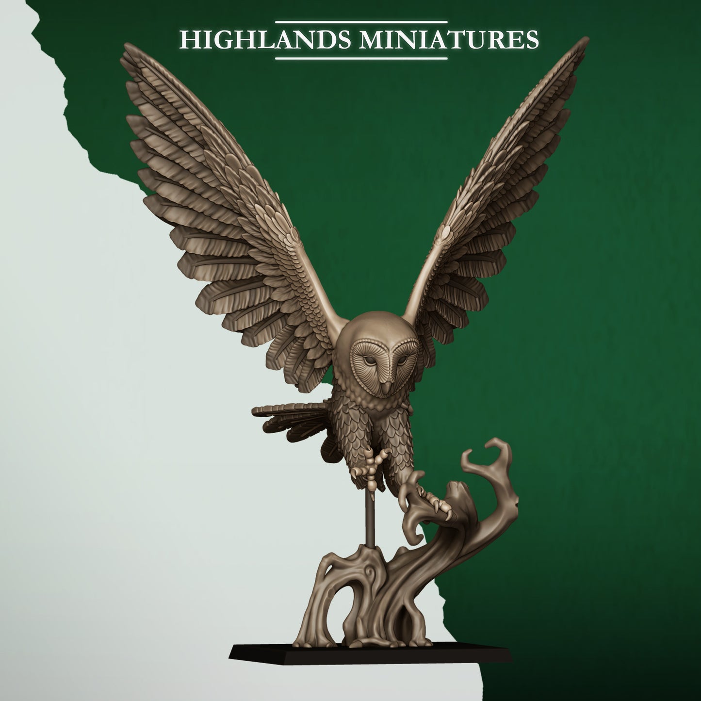 Highlands Miniatures Feral Elves - Owl Riders