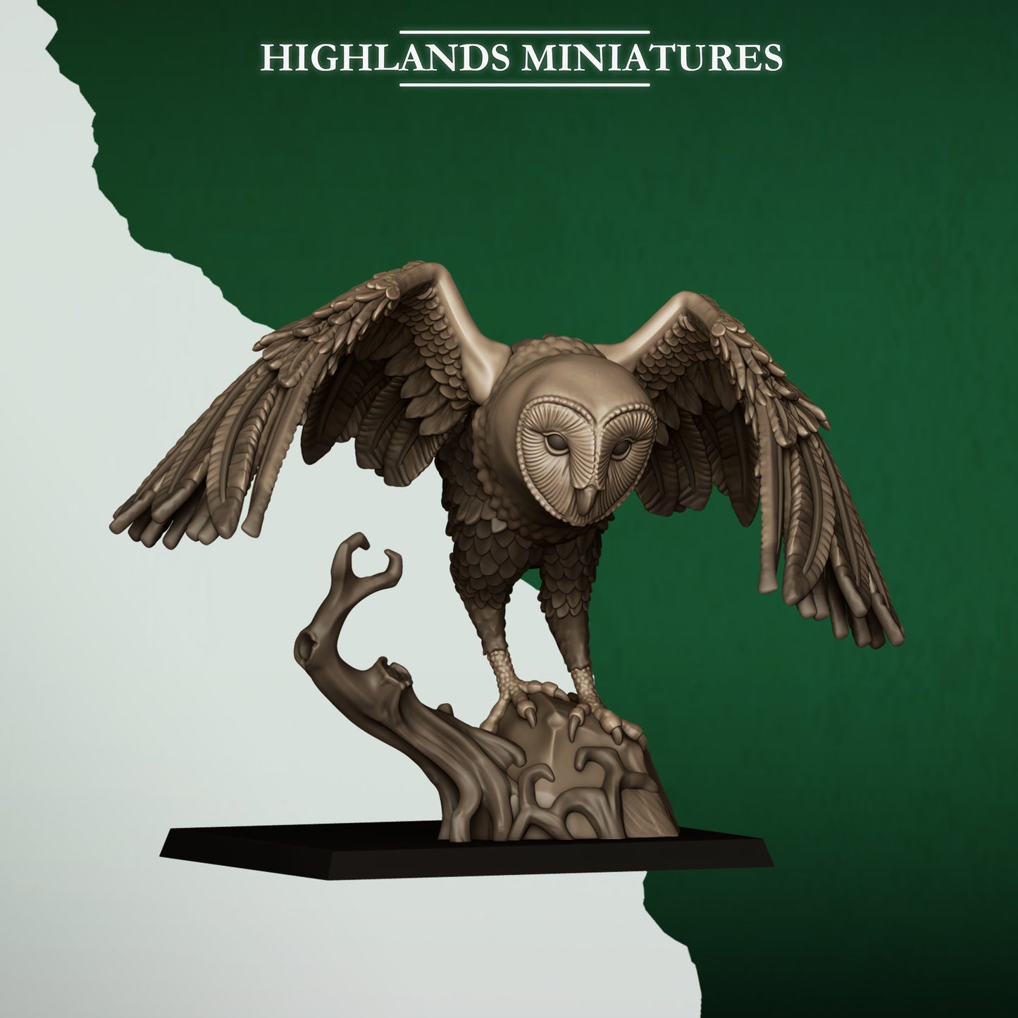 Highlands Miniatures Feral Elves - Owl Riders