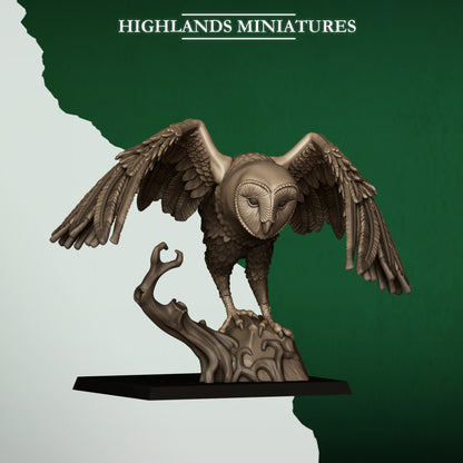 Highlands Miniatures Feral Elves - Owl Riders