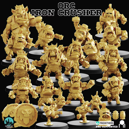 Realm of Paths Fantasy Football Chibi Orc - 'Iron Crusher'