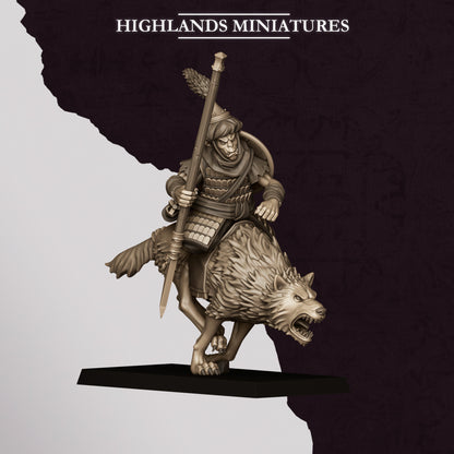 Highlands Miniatures Sons Of Marduk - Hobgoblin Wolfriders with Spears