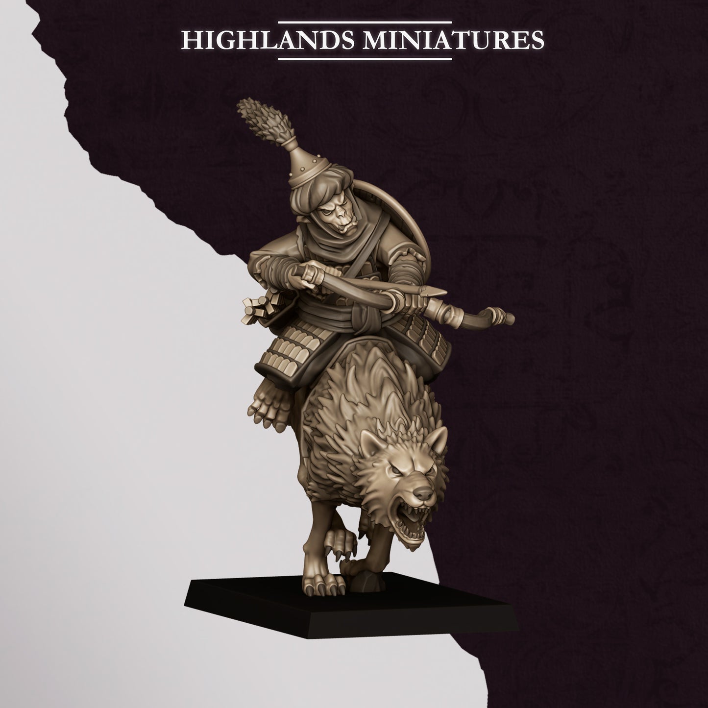 Highlands Miniatures Sons Of Marduk - Hobgoblin Wolfriders with Bows