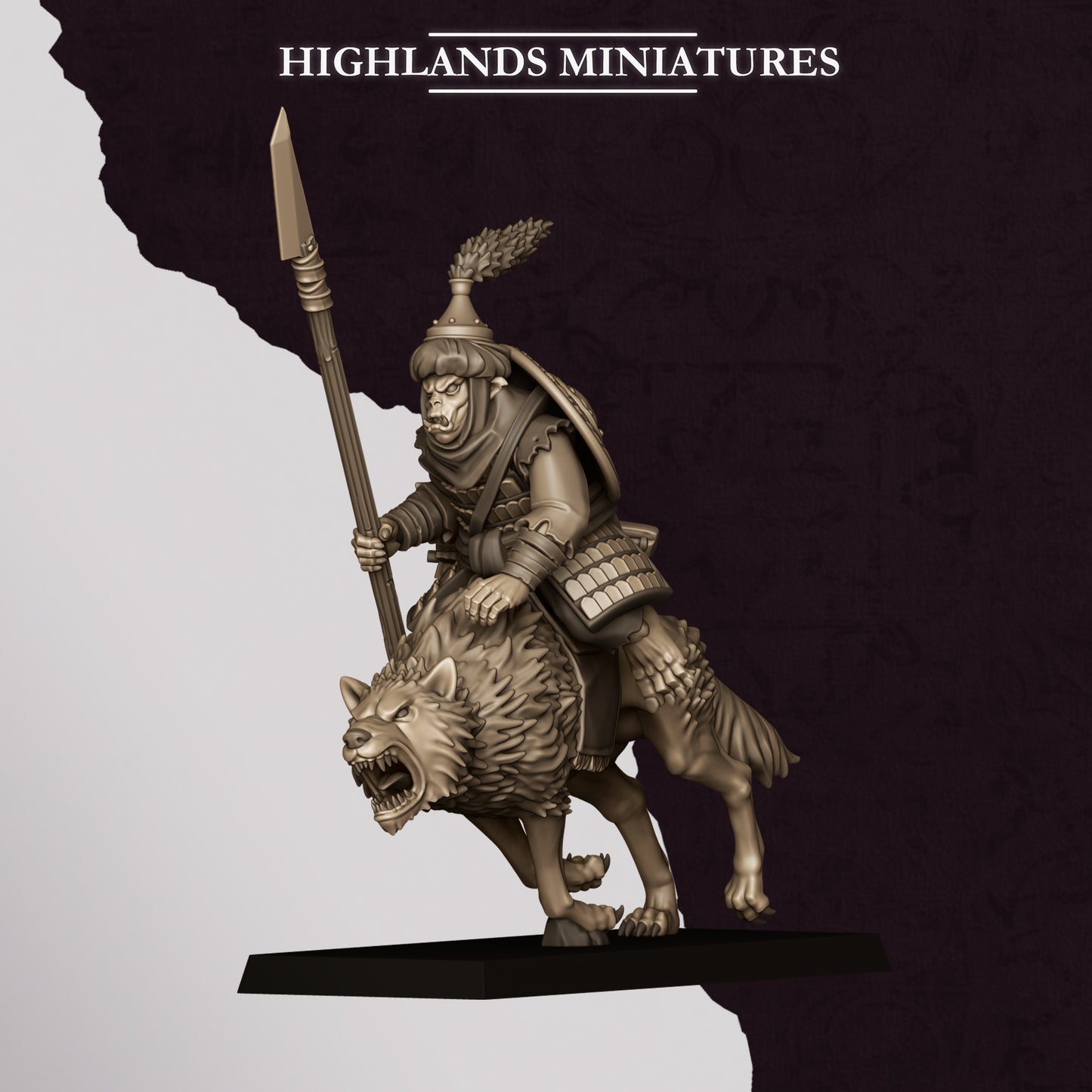 Highlands Miniatures Sons Of Marduk - Hobgoblin Wolfriders with Spears