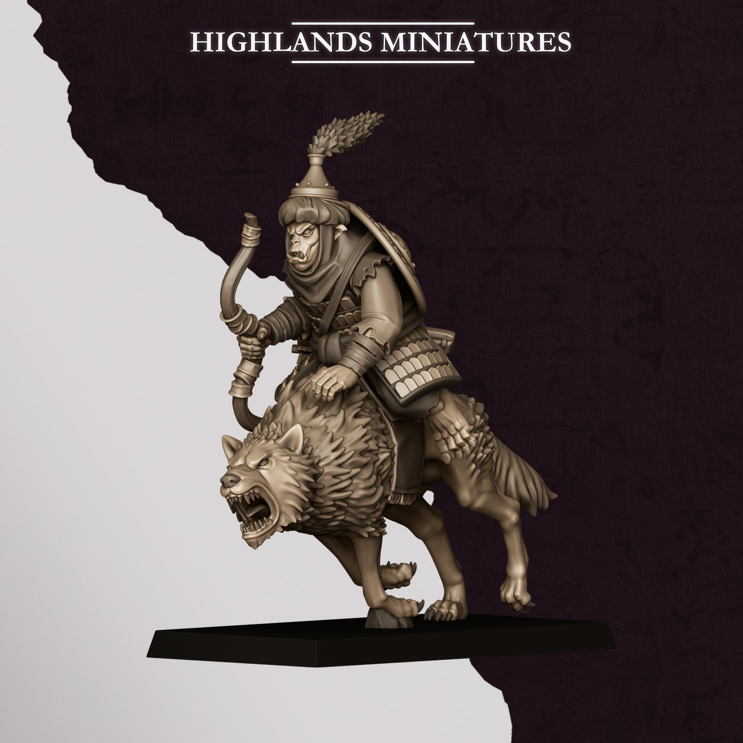 Highlands Miniatures Sons Of Marduk - Hobgoblin Wolfriders with Bows