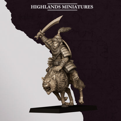 Highlands Miniatures Sons Of Marduk - Hobgoblin Wolfriders with Spears