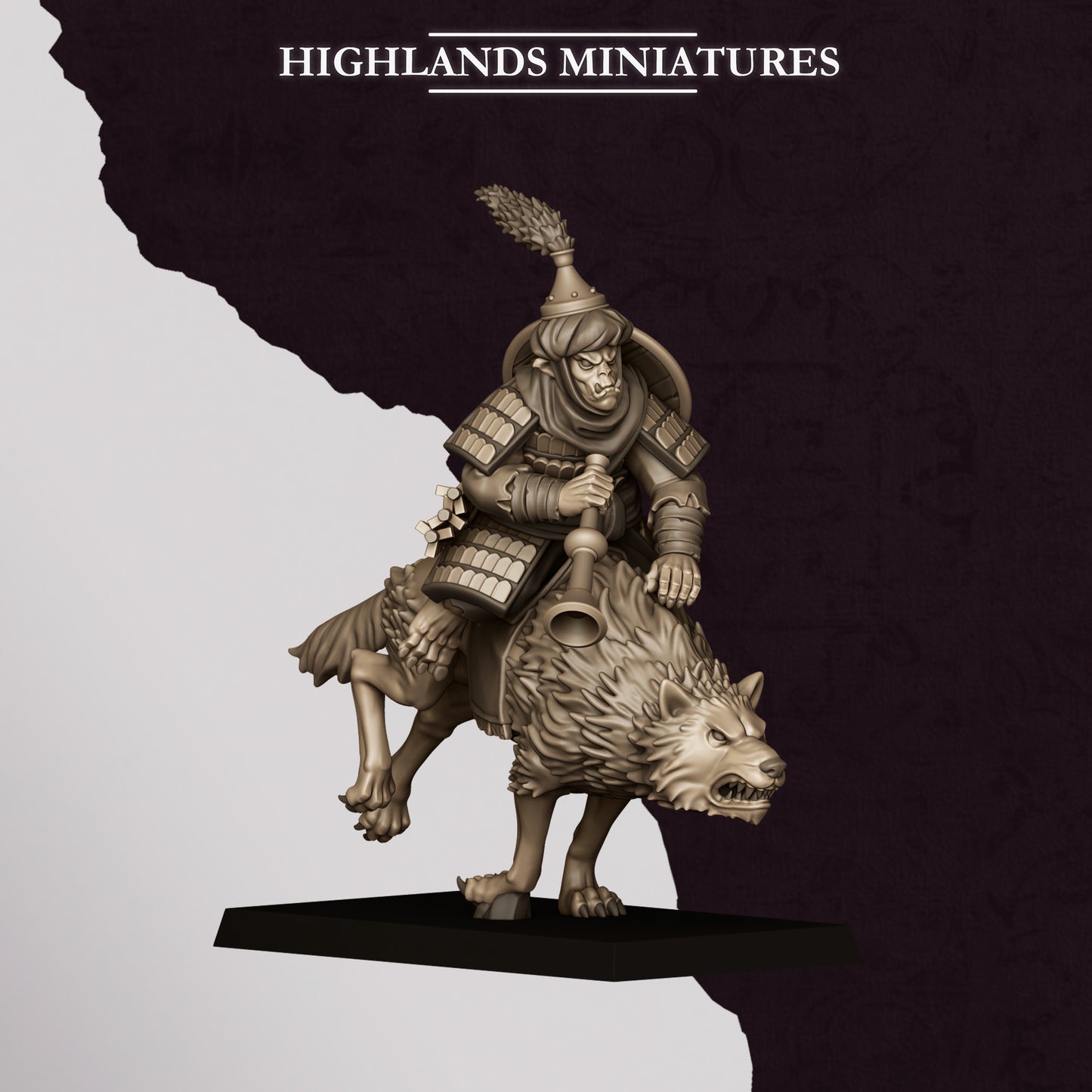 Highlands Miniatures Sons Of Marduk - Hobgoblin Wolfriders with Spears
